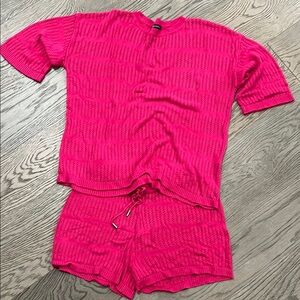 Pink two piece set